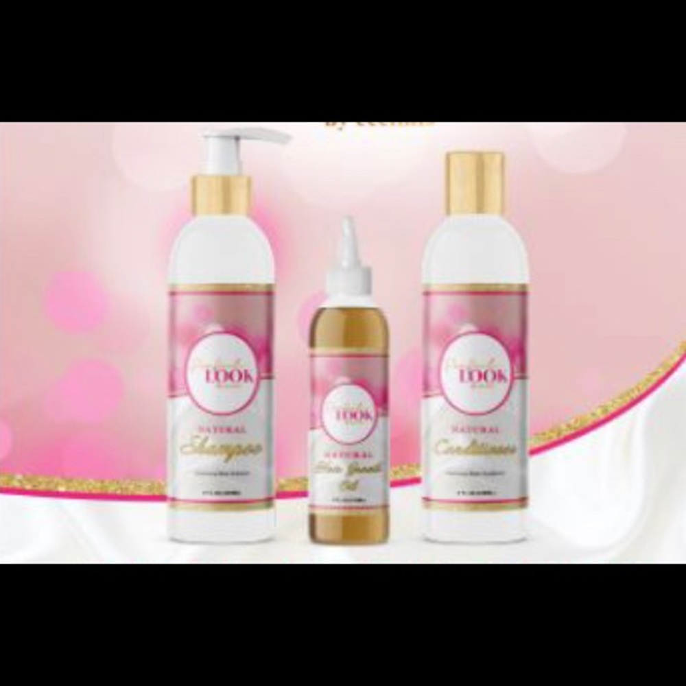 Natural shampoo and conditioner with Hair Growth Oil in single or a bundle